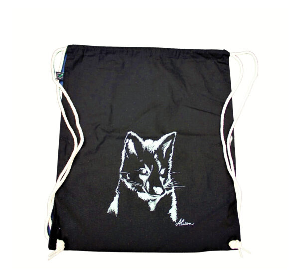 Drawstring Bag (Turnbeutel) "Rex" (black)