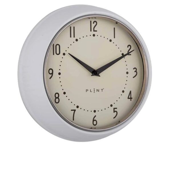 Plint Wanduhr white