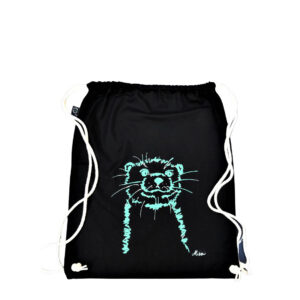 Drawstring Bag (Turnbeutel) "Otter" (black)