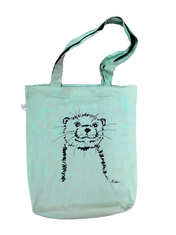 Fashion Tote Bag "Otter" (sage green)
