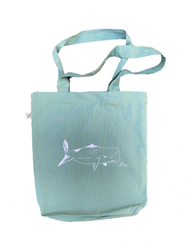 Fashion Tote Bag "Noah, the whale" (mint)