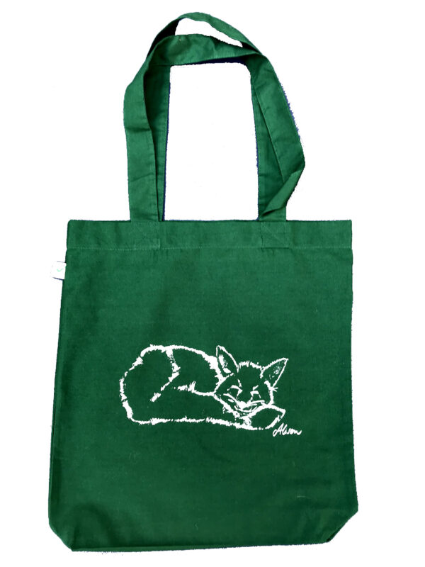 Fashion Tote Bag "Fuchs" (bottle green)