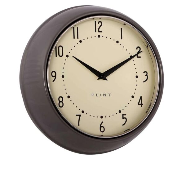 Plint Wanduhr almost black