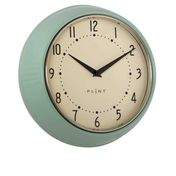 Plint Wanduhr leaf green