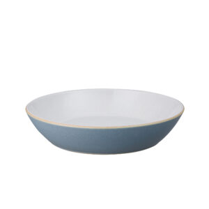 impression blue pasta bowl