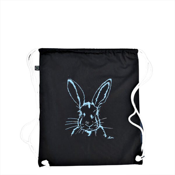 Drawstring Bag (Turnbeutel) "Miss Sophie" (black)
