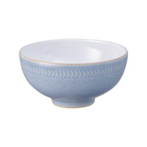 blue canvas rice bowl