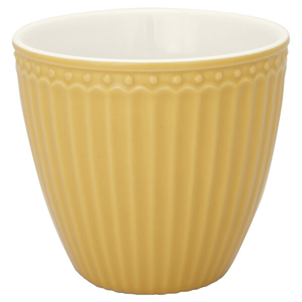 Greengate Latte Cup Alice honey mustard