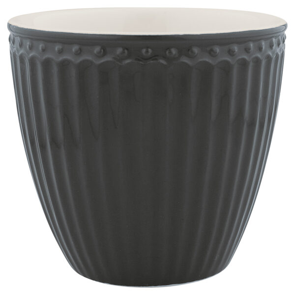 Greengate Latte Cup Alice dark grey