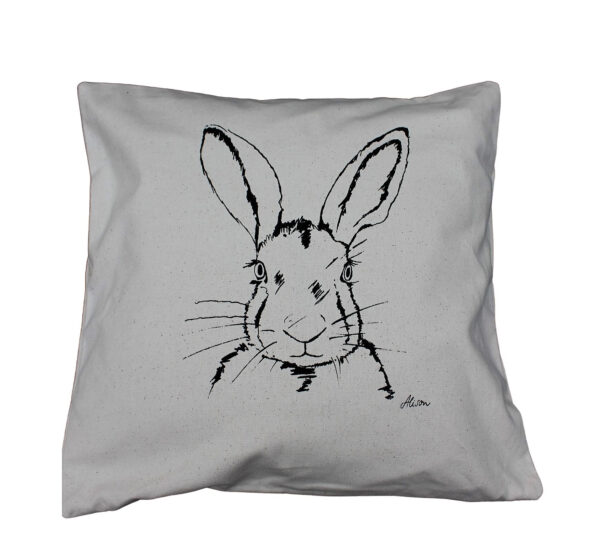 Kissenhülle "Miss Sophie" natur (40x40cm) fairtrade