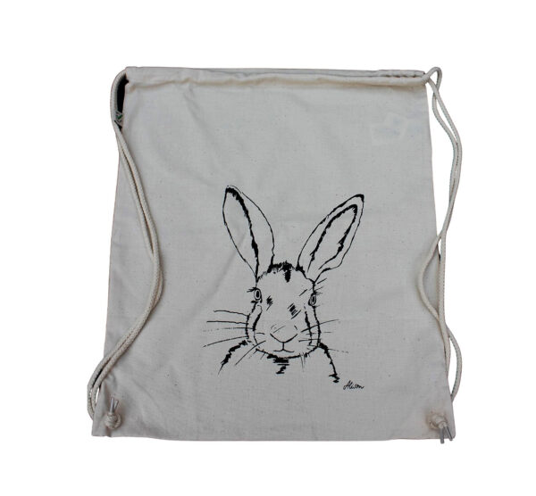 Drawstring Bag (Turnbeutel) "Miss Sophie" (natur)