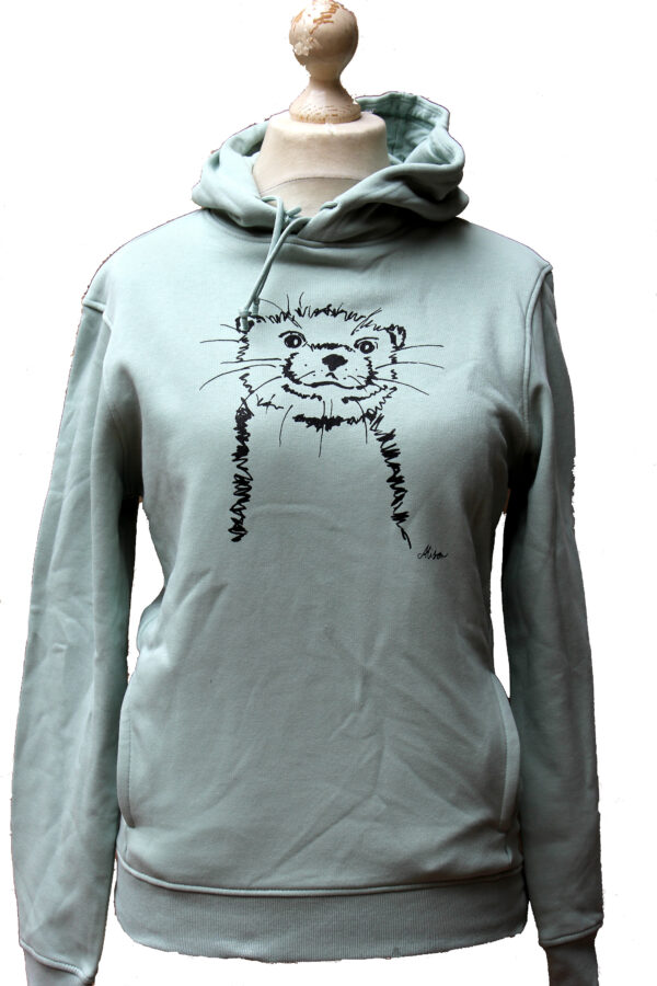 Hoodie (Unisex) "Otter" (sage green)