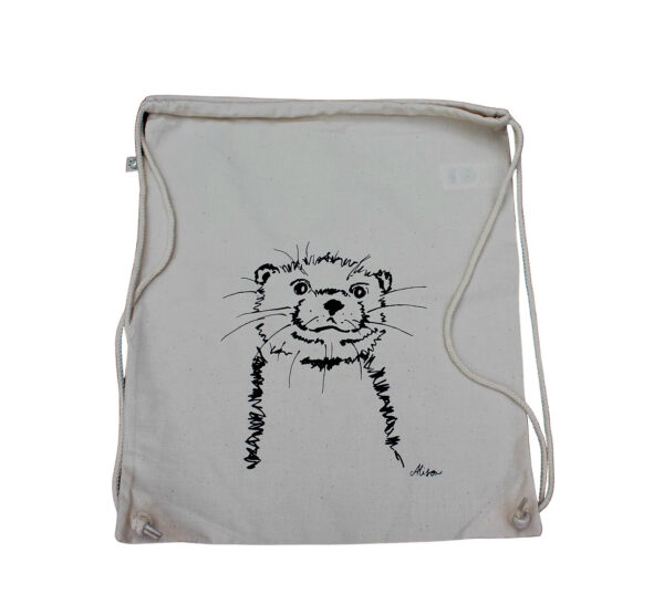 Drawstring Bag (Turnbeutel) "Otter" (natur)