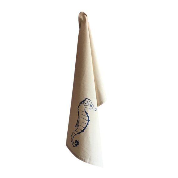 Tea Towel "Seahorse" (natur)