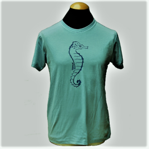 Men's Classic T-Shirt "Seahorse" (sage green)