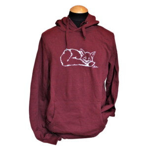 hoodie fuchs burgundy