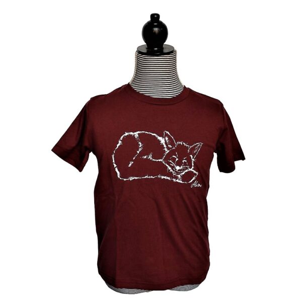 Junior Classic Jersey T-Shirt "Fuchs" (burgundy)