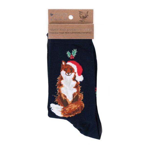 Wrendale Socken "Festive Fox" Fuchs (Gr. 36-41)