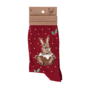 Wrendale Socken "Little Pudding" Kaninchen (Gr. 36-41)
