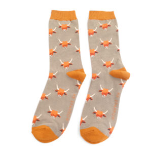 Mr Sparrow Bamboo Socken Highland Cows