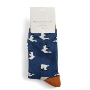 Mr Sparrow Bamboo Socken Seaguls (navy)