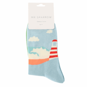 Mr Sparrow Bamboo Socken Seascape