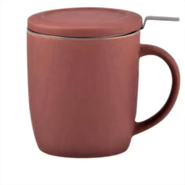 Plint Deckelbecher mit Sieb terracotta rose