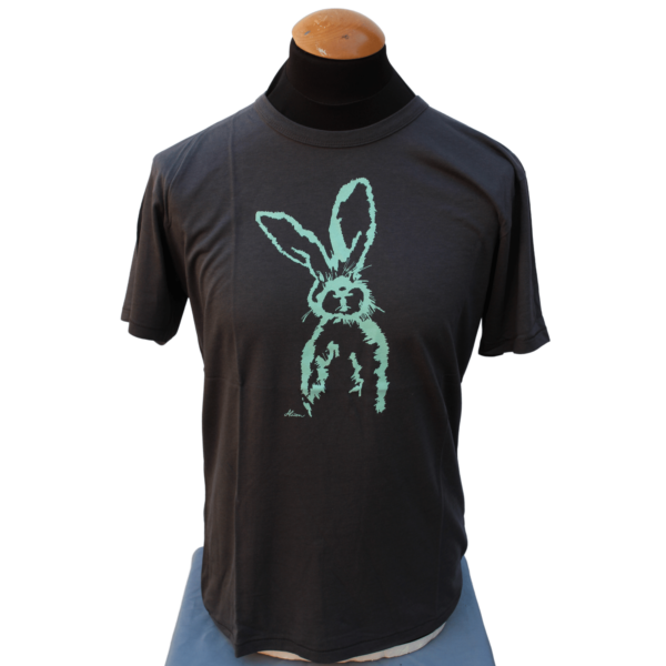 Men's Bamboo Jersey T-Shirt "Hase" (charcoal grey)