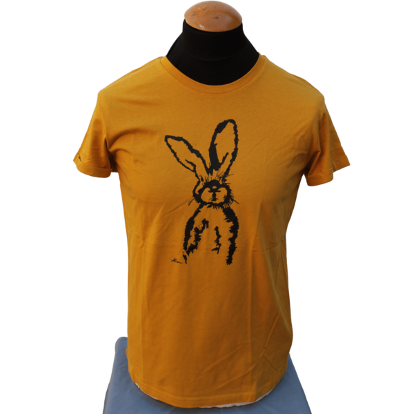 Men's Roll Sleeve T-Shirt "Hase" (mustard)