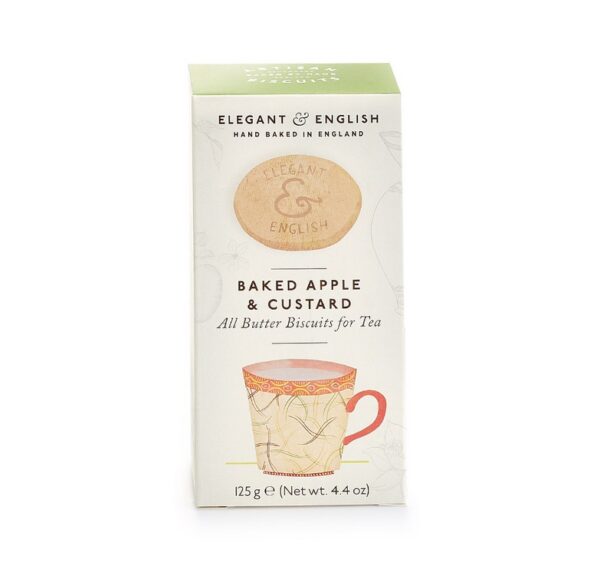 Elegant & English Butter Biscuits "Apple & Custard" (140g Packung)
