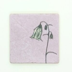 Natursteinfliese "Glockenblume"