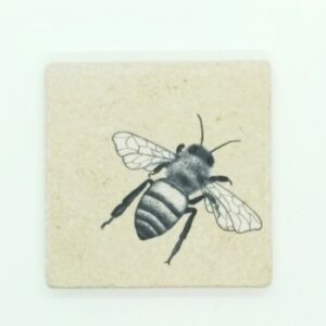 Natursteinfliese "Biene"