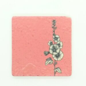 Natursteinfliese "Stockrose"