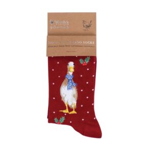 Wrendale Socken "Christmas Scarves" (Gr. 36-41)