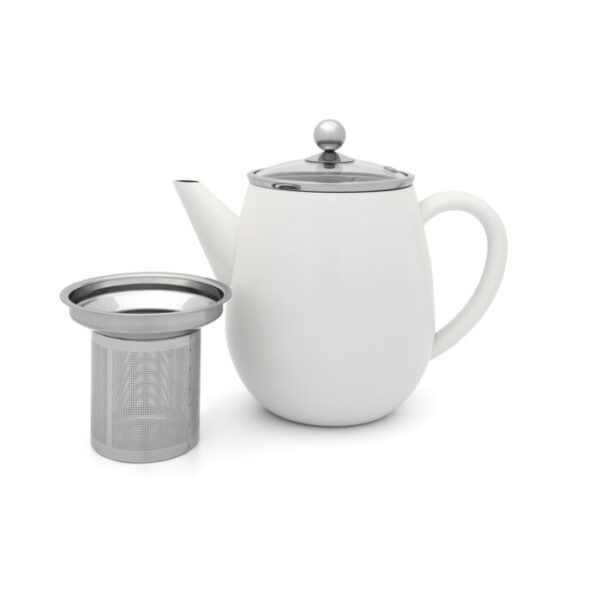 Bredemeijer Teekanne Duet Eva 1,1l , weiß