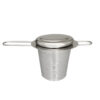 Teefilter mit Deckel und klappbaren Seitengriffen, Edelstahl