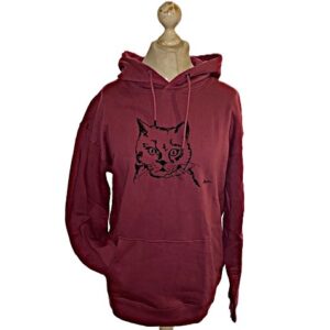 Hoodie (Unisex) "Pepino" (berry)