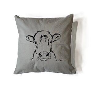 Kissenhülle "Rosalie" grey (40x40cm) fairtrade