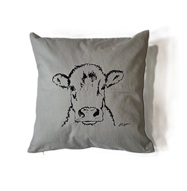 Kissenhülle "Rosalie" grey (40x40cm) fairtrade