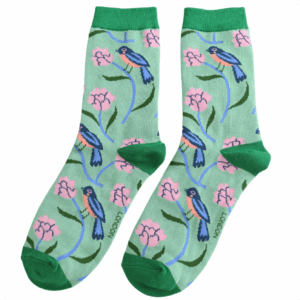 Miss Sparrow Socken Bamboo Sweet Bird (mint)