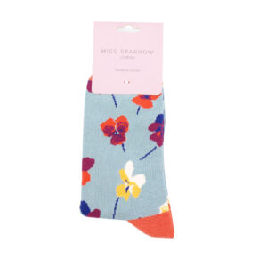 Miss Sparrow Socken Bamboo Violas (denim)