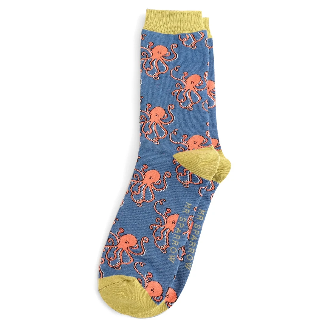 Mr Sparrow Bamboo Socken Octopus