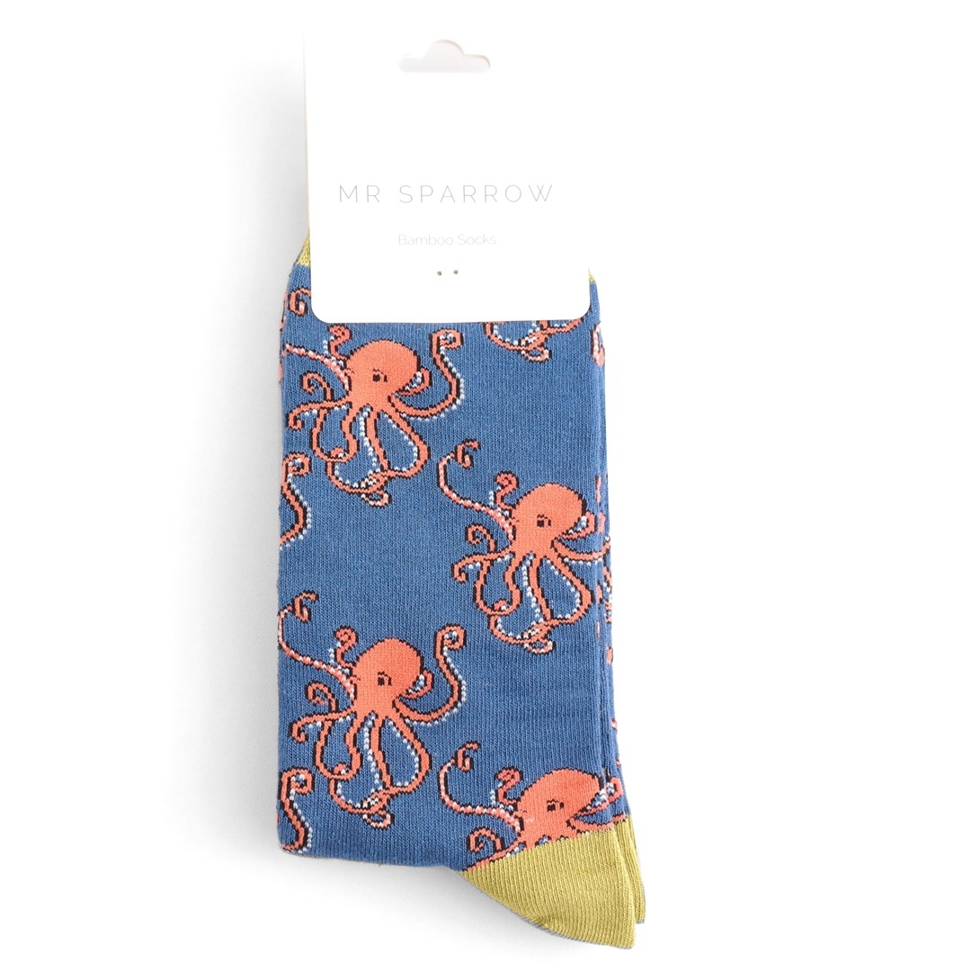Mr Sparrow Bamboo Socken Octopus